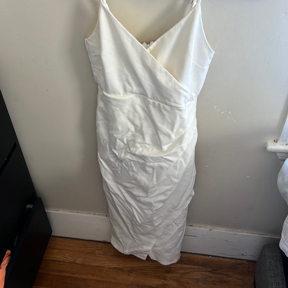 Lulus mid length white dress